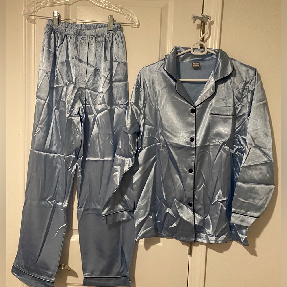 Light blue silky PJ set ( pants )